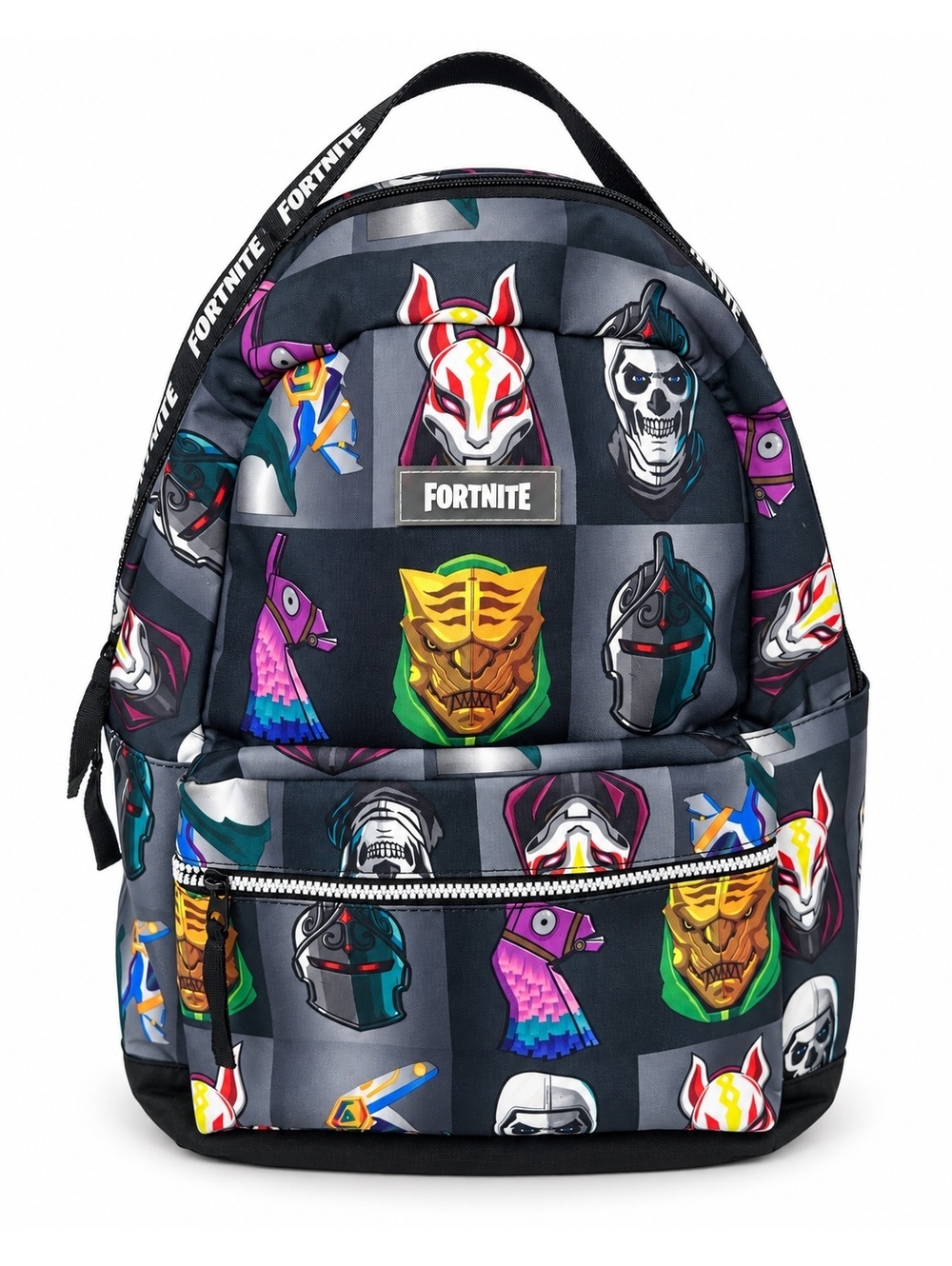 Fortnite Multiplier Backpack Gray Character Print School Laptop Bag